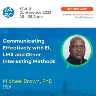 Dr. Brown Speaks at IABC, June 27